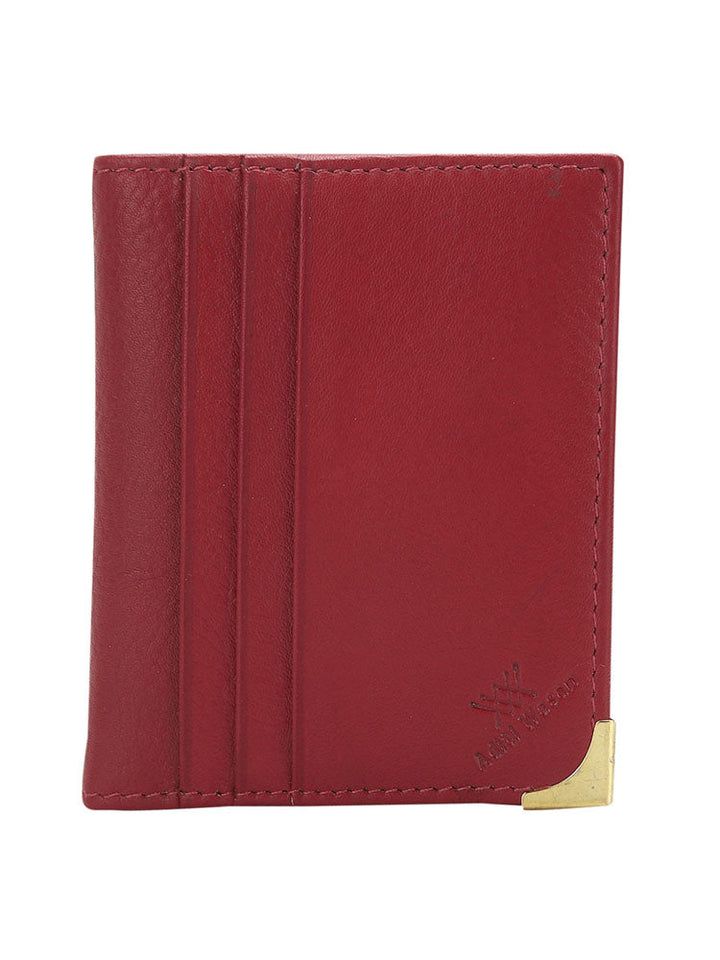 genuine leather maroon cardholder aw mrnuch027 maroon