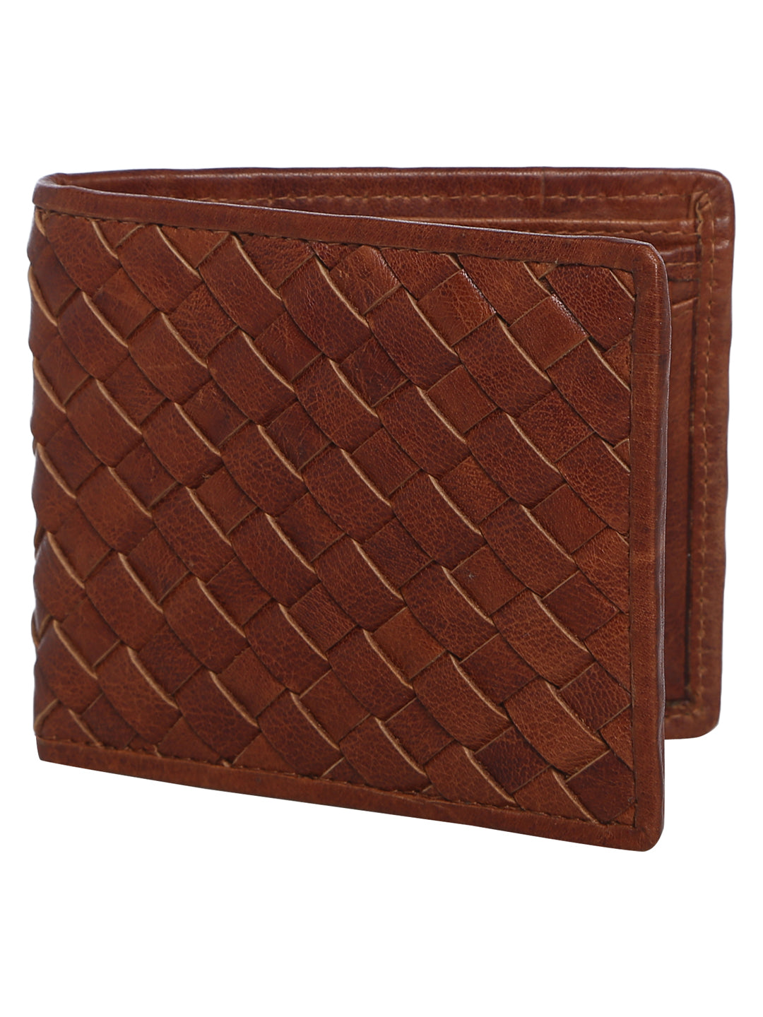 Tan Woven Design Wallet