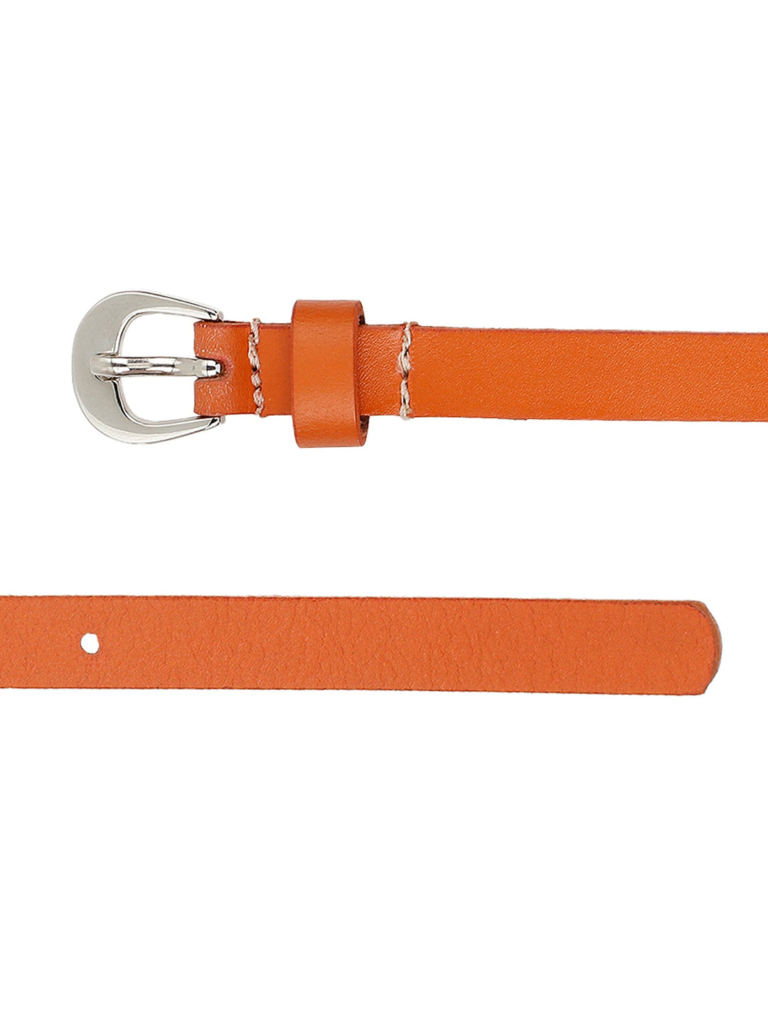 Tan Women's Leather Belt | Elegant Genuine Leather Strap with Nickel-Free Buckle