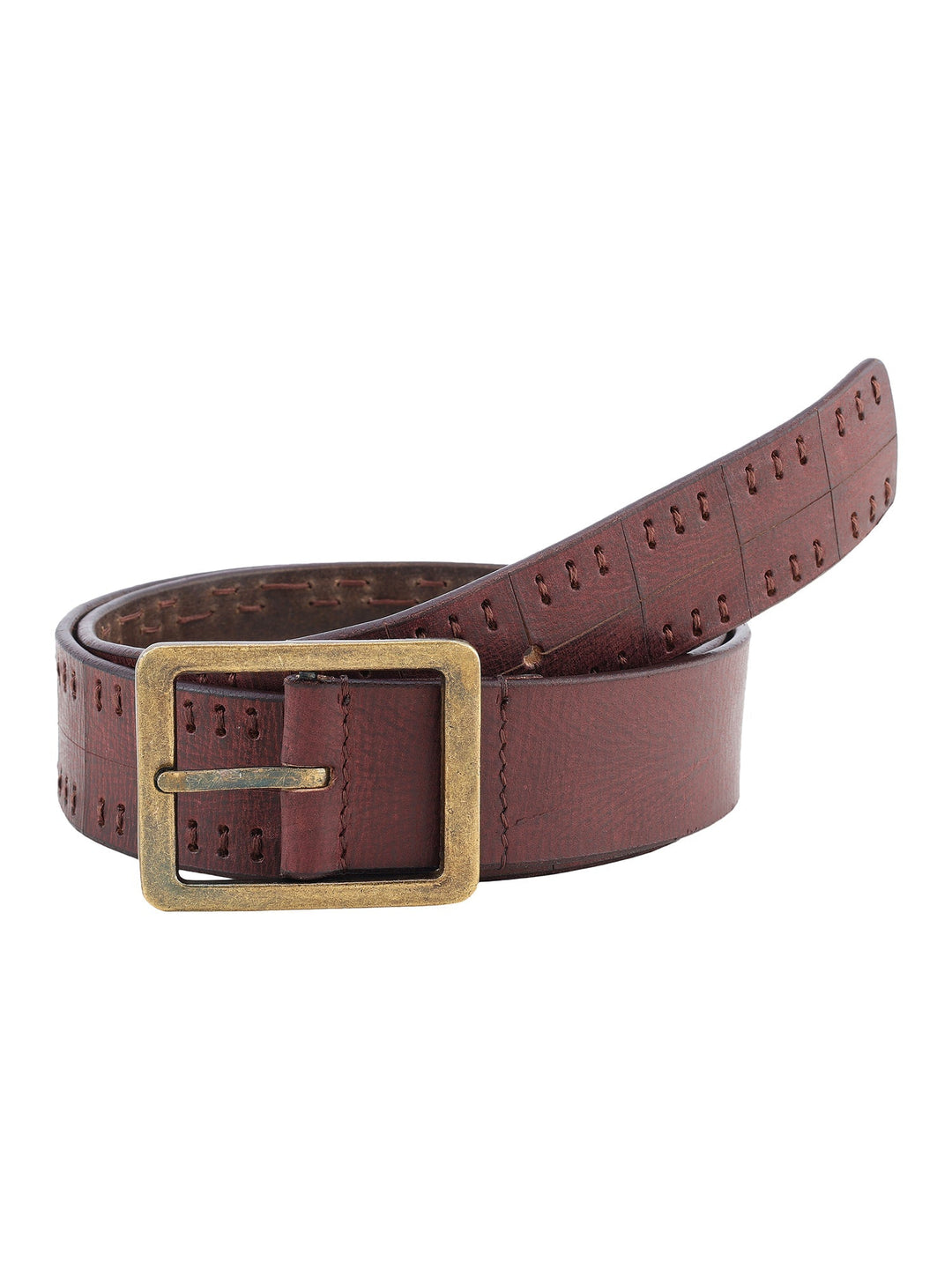 Casual Genuine Leather Men's Brown Belt