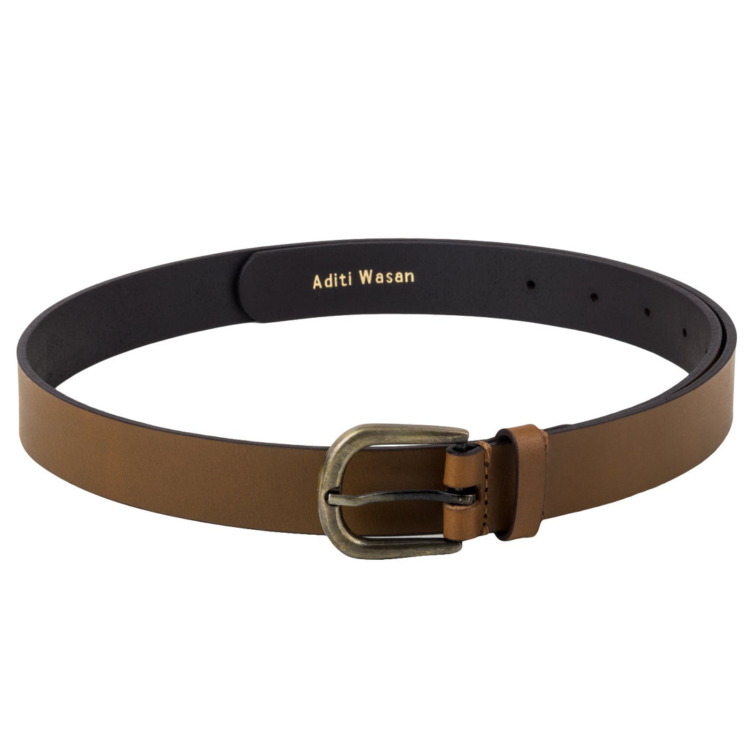 Two-tone Genuine Leather Women's Belt | Stylish & Durable Accessory