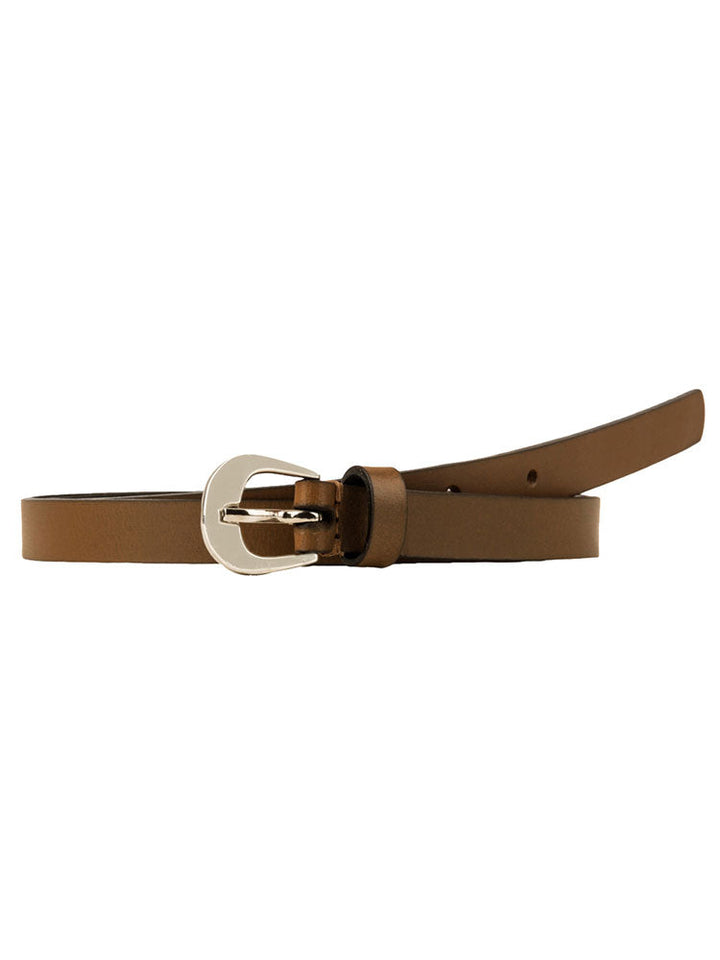 tan elegant oil pull up belt