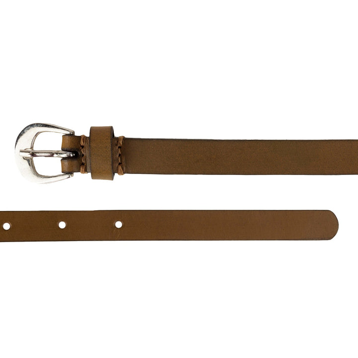 Tan Elegant Oil Pull-Up Women's Belt | Genuine Leather Fashion Accessory