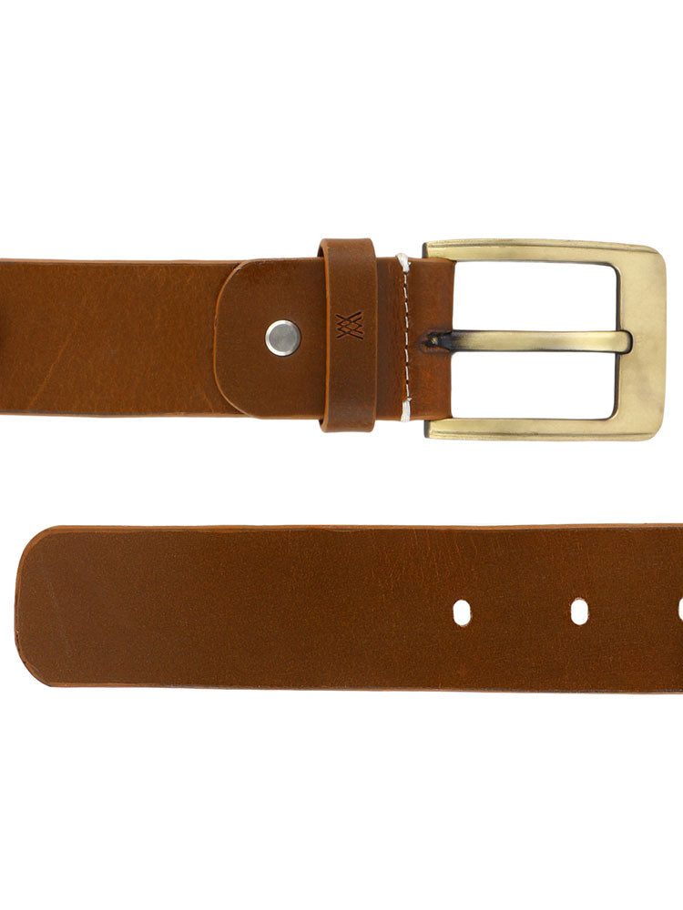 genuine leather tan oil pull up tan belt aw tnncfm033