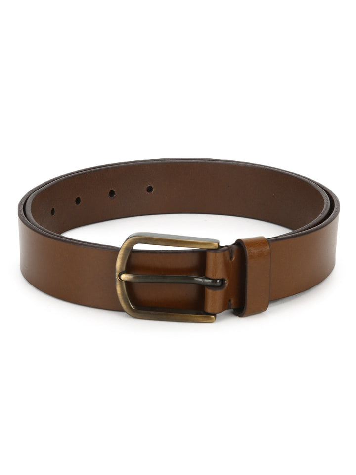 Tan oil pull-up belt - Aditi Wasan