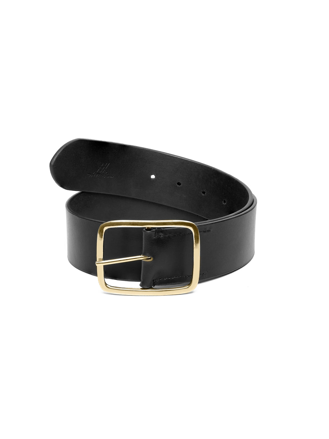 Women's Genuine Leather Belt | Classic Brass Buckle Accessory