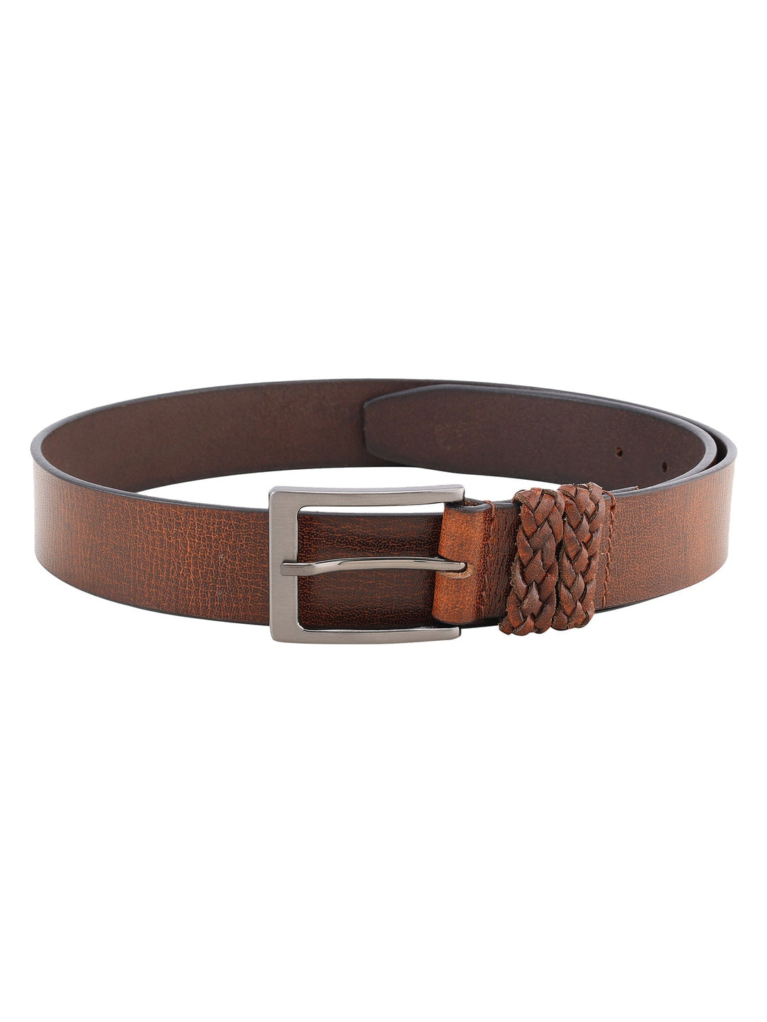 Genuine Leather Men's Semi-Formal Brown Belt