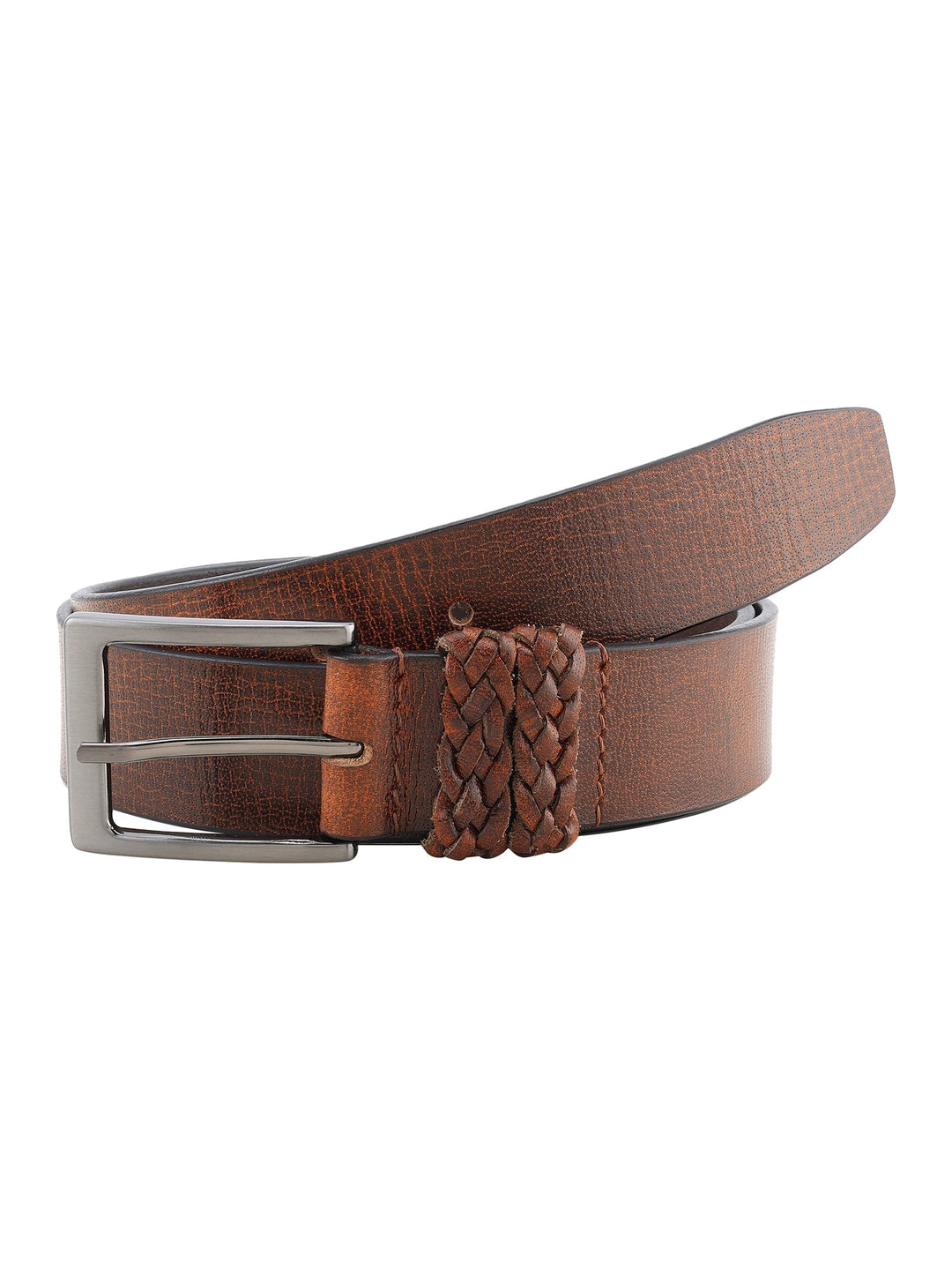 Genuine Leather Men's Semi-Formal Brown Belt