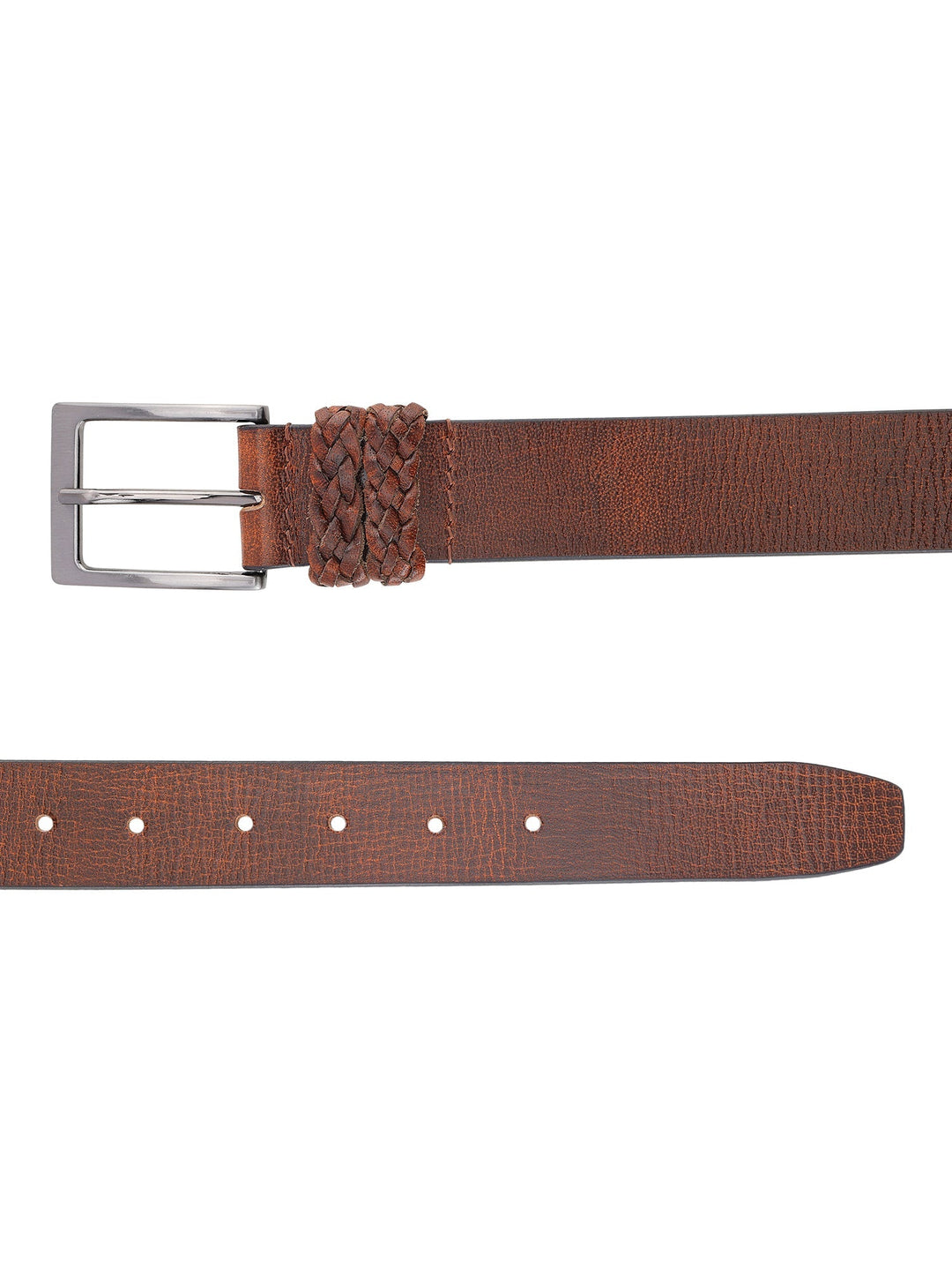 Genuine Leather Men's Semi-Formal Brown Belt