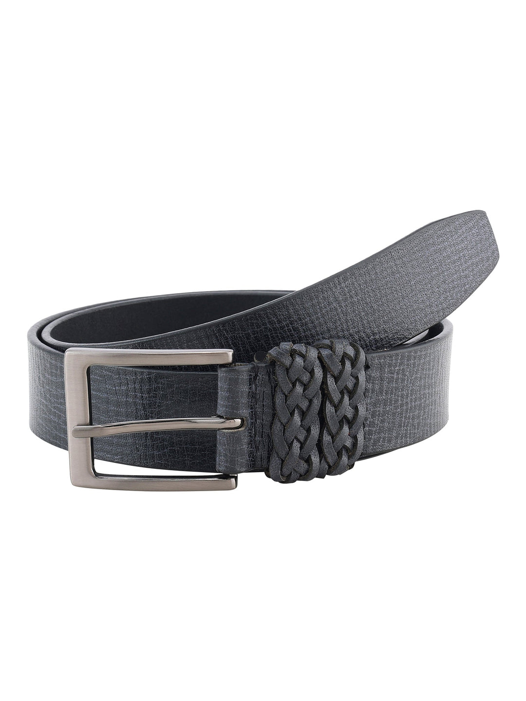 Genuine Leather Men's Semi-Formal Anthra Black Belt