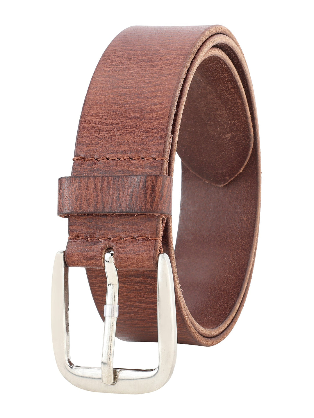 Genuine Leather Men's Casual Brown Belt