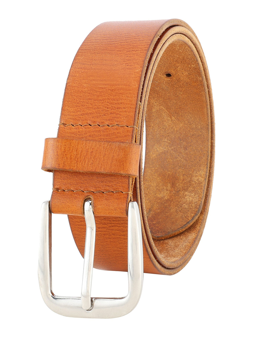 Genuine Leather Men's Casual Tan Belt