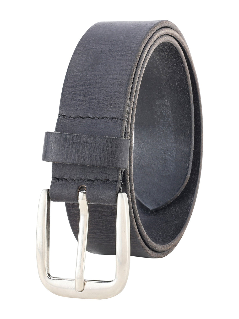 Genuine Leather Men's Casual Black Belt