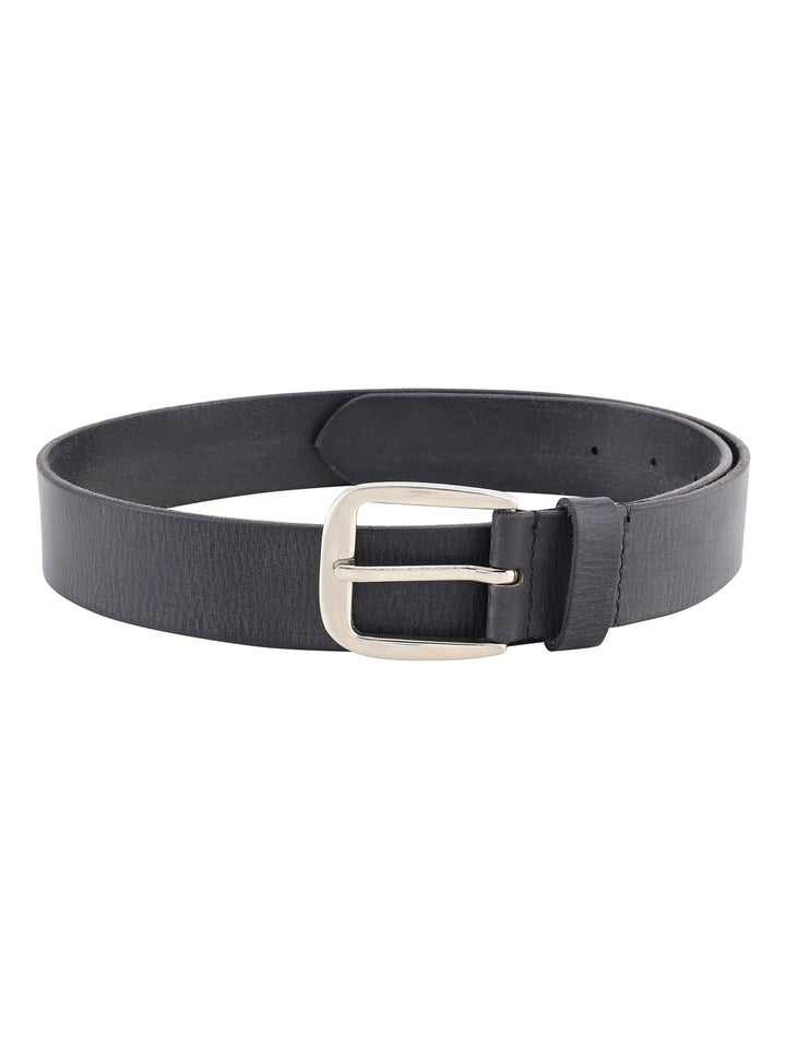 Genuine Leather Men's Casual Black Belt