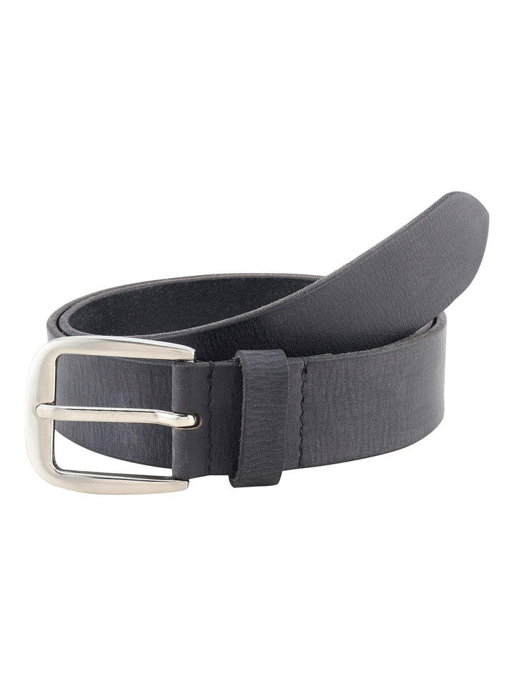 Genuine Leather Men's Casual Black Belt