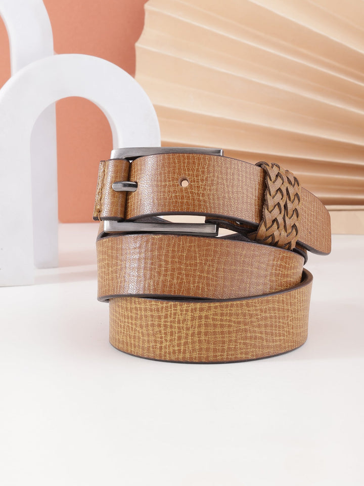 Tan Genuine Leather Women's Belt