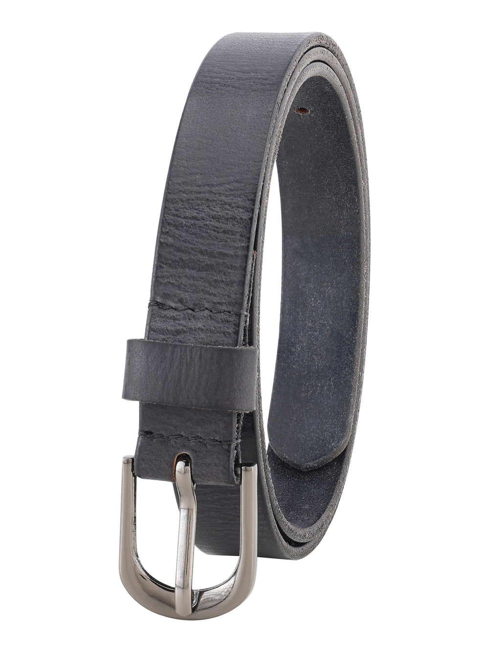 Black Genuine Leather Women's Semi Belt