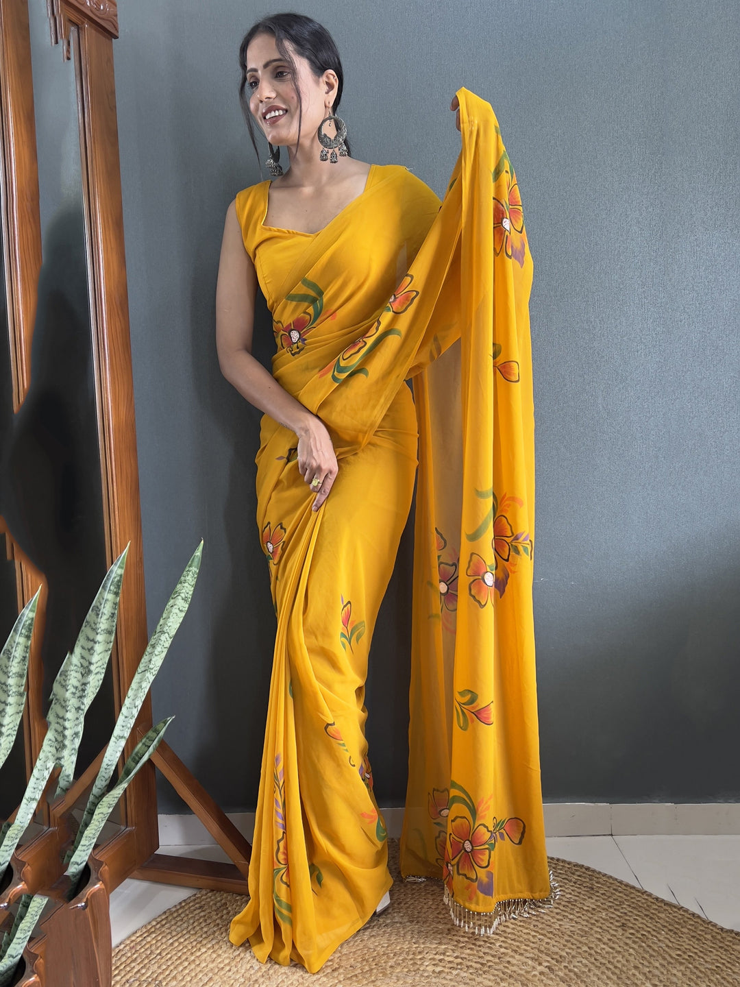 Vibrant color luxurious fabric exclusive attire crafted for elegance and style.