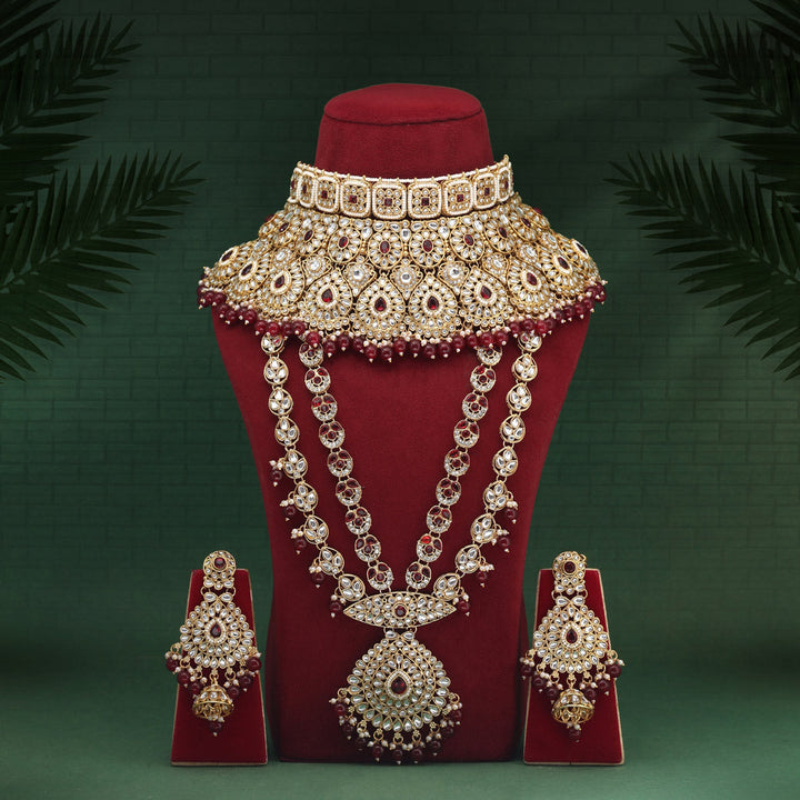 Elegant Kundan Bridal Set | Dulhan Jewelry for Weddings