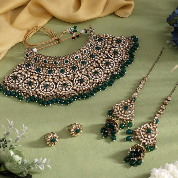 Kundan Bridal Set | Exquisite Dulhan Jewelry Set