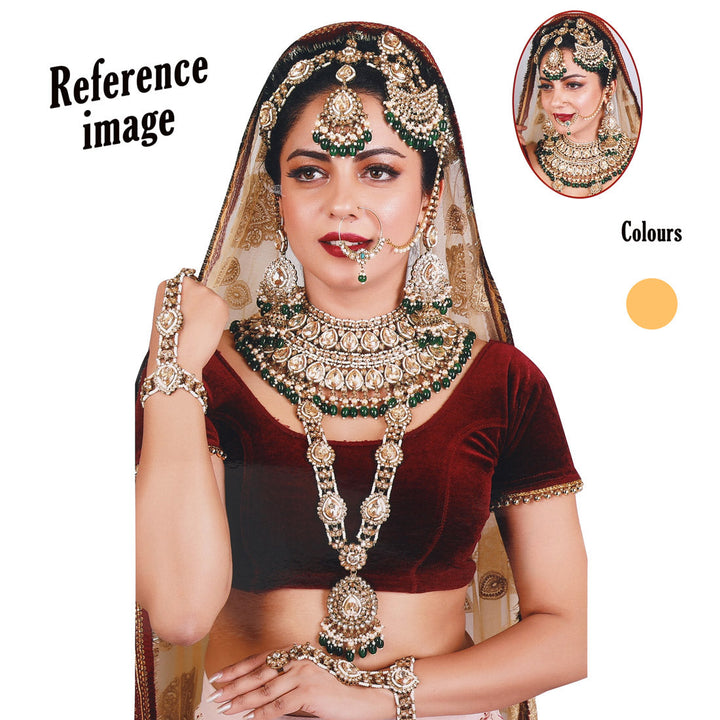 Elaborate Kundan Bridal Set | Traditional Wedding Jewelry