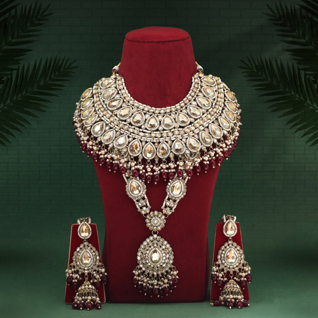 Exquisite Kundan Bridal Set | Dulhan Wedding Jewelry Collection