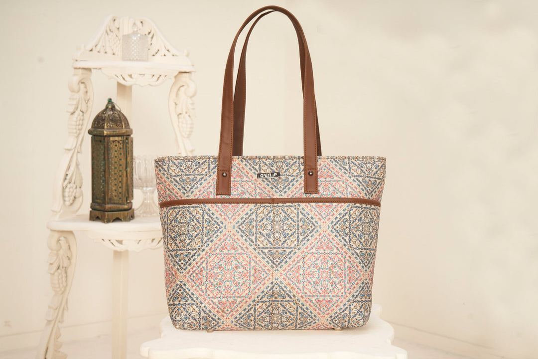 Ethnic Jute Tote Bag | Handcrafted Artisanal Design for Eco-Conscious Fashion