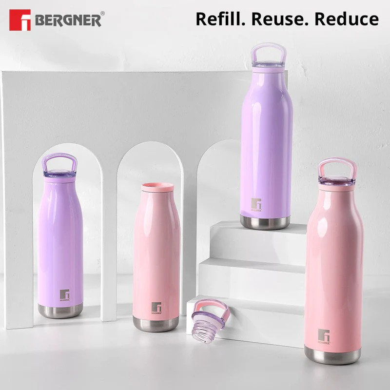 Bergner Walking Belle Blossom Thermosteel Flask | Hot & Cold, Leak-Proof, 304 SS