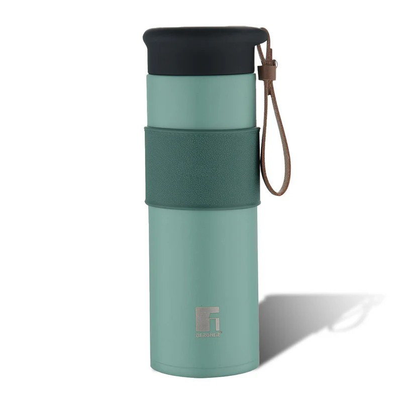 Mountain Mist Travel Bottle by Bergner | 450ml Hot & Cold 304 Stainless Steel