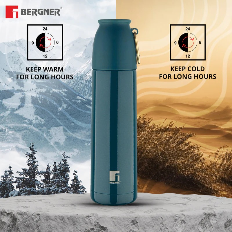 PearlPotion 500ml Flask | Bergner Thermosteel Double-Walled Hot & Cold Bottle