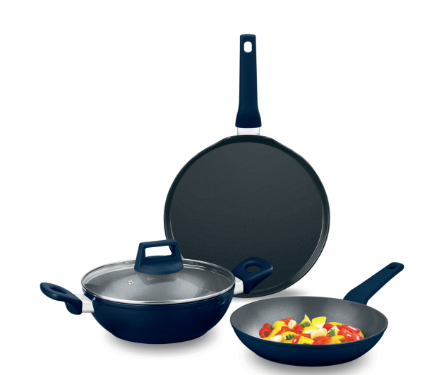 Bergner Titan Forged Aluminum 4-Piece Cookware Set | Non-Stick