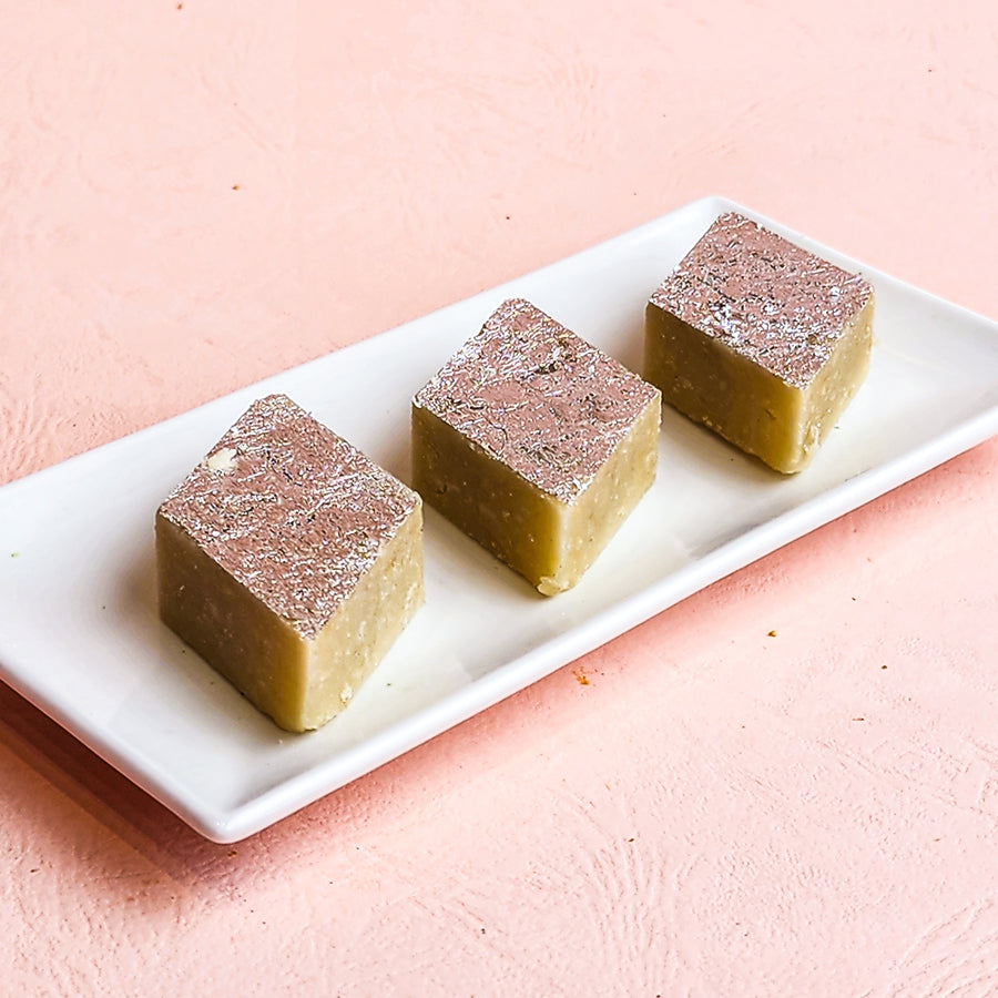 Badam Katli - A rich, nutty Indian mithai made with ground almonds, perfect for festive occasions and a smooth, melt-in-your-mouth experience.