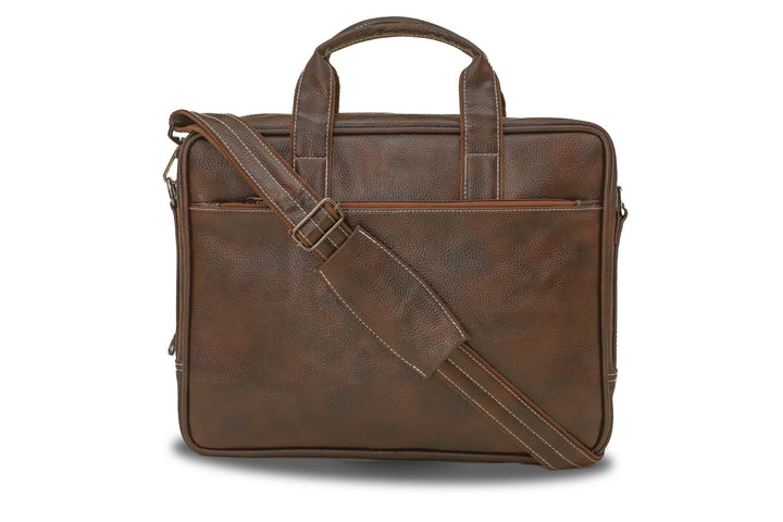 Classic Genuine Leather Laptop Bag | Stylish Protection for Professionals