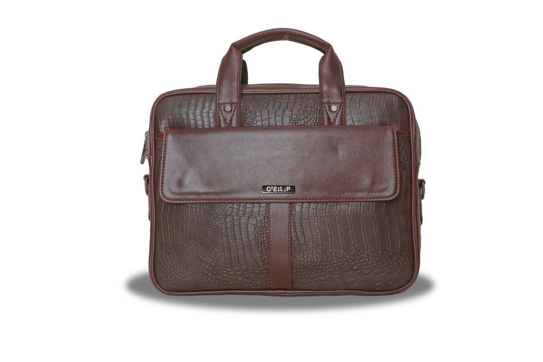 Classic Genuine Leather Laptop Bag for Men | Timeless Elegance & Durability