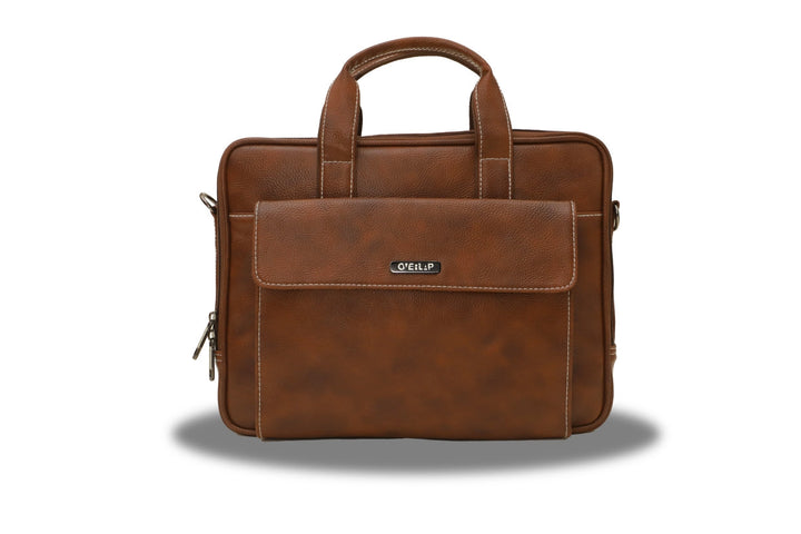 Premium Genuine Leather Laptop Bag | Stylish Protection for Professionals