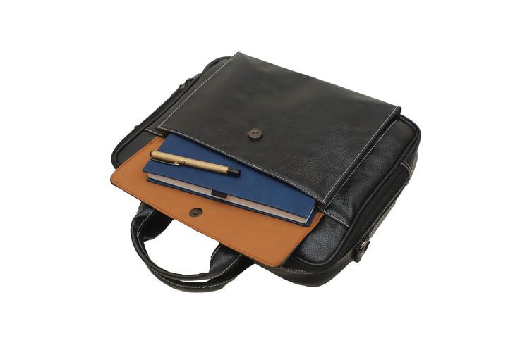 Classic Genuine Leather Laptop/MacBook Bag | Timeless Elegance for Professionals