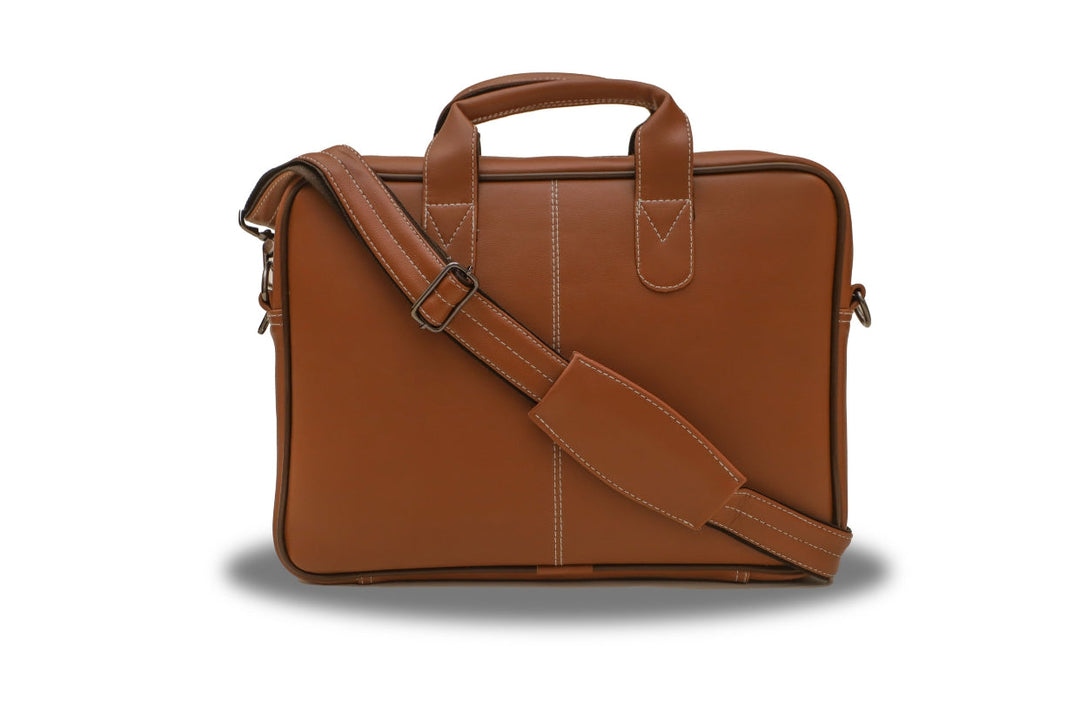 Professional Genuine Leather Laptop Bag | Classic Elegance for Business Professionals