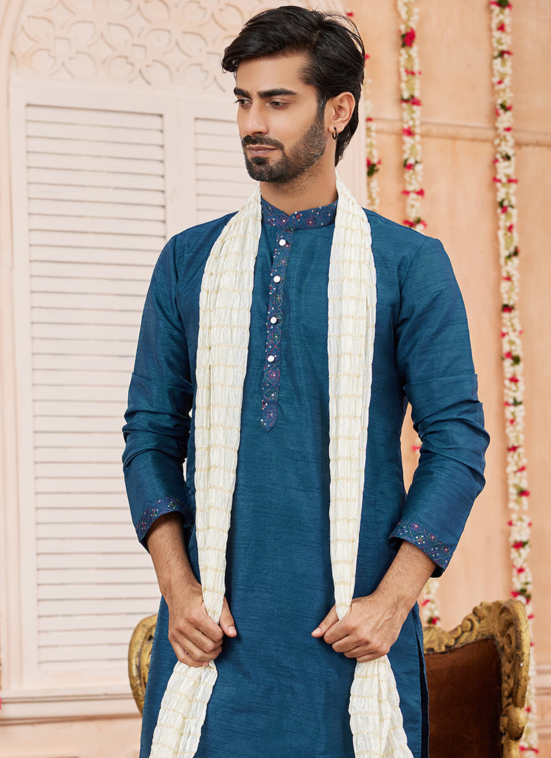 Authentic Ethnic Art Silk Premium Kurta Pajama | Luxury Attire for Weddings & Special Moments