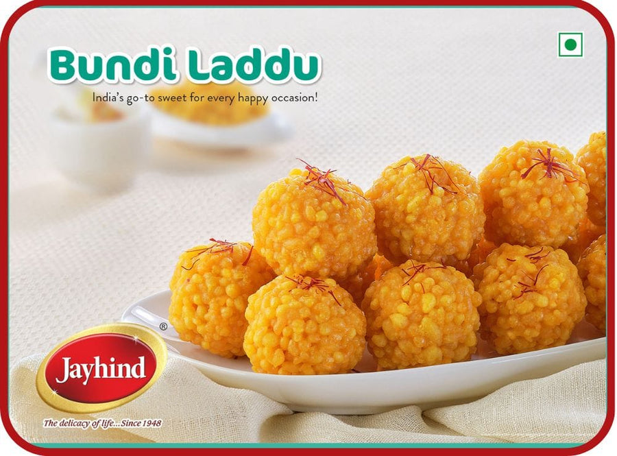 Boondi Laddu  A delicious Indian mithai made with premium ingredients like ghee, cardamom, and fried gram flour, offering a delightful sweet treat for all.