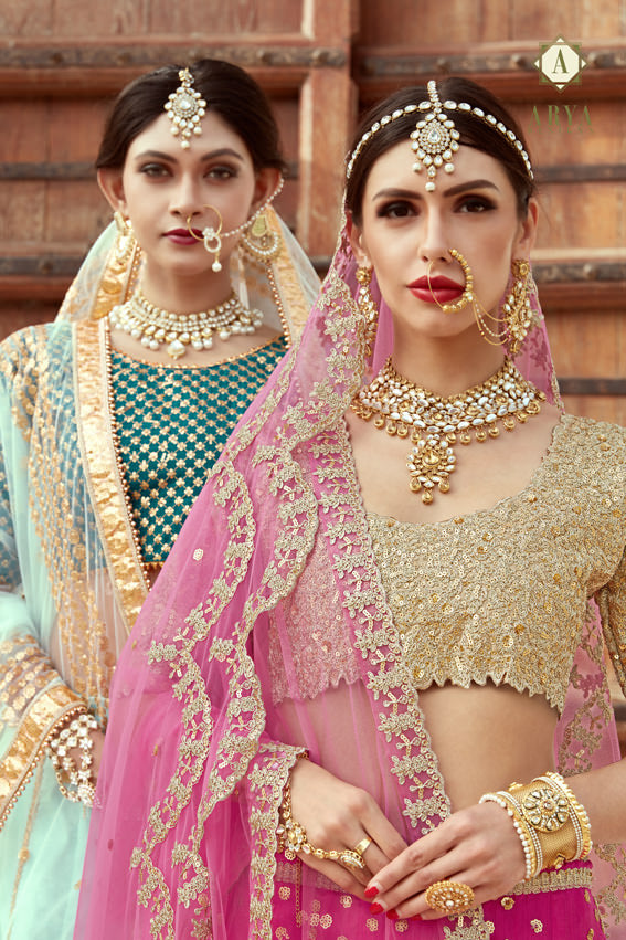 Elegant Art Silk Lehenga | Sequins and Zari Work with Net Dupatta