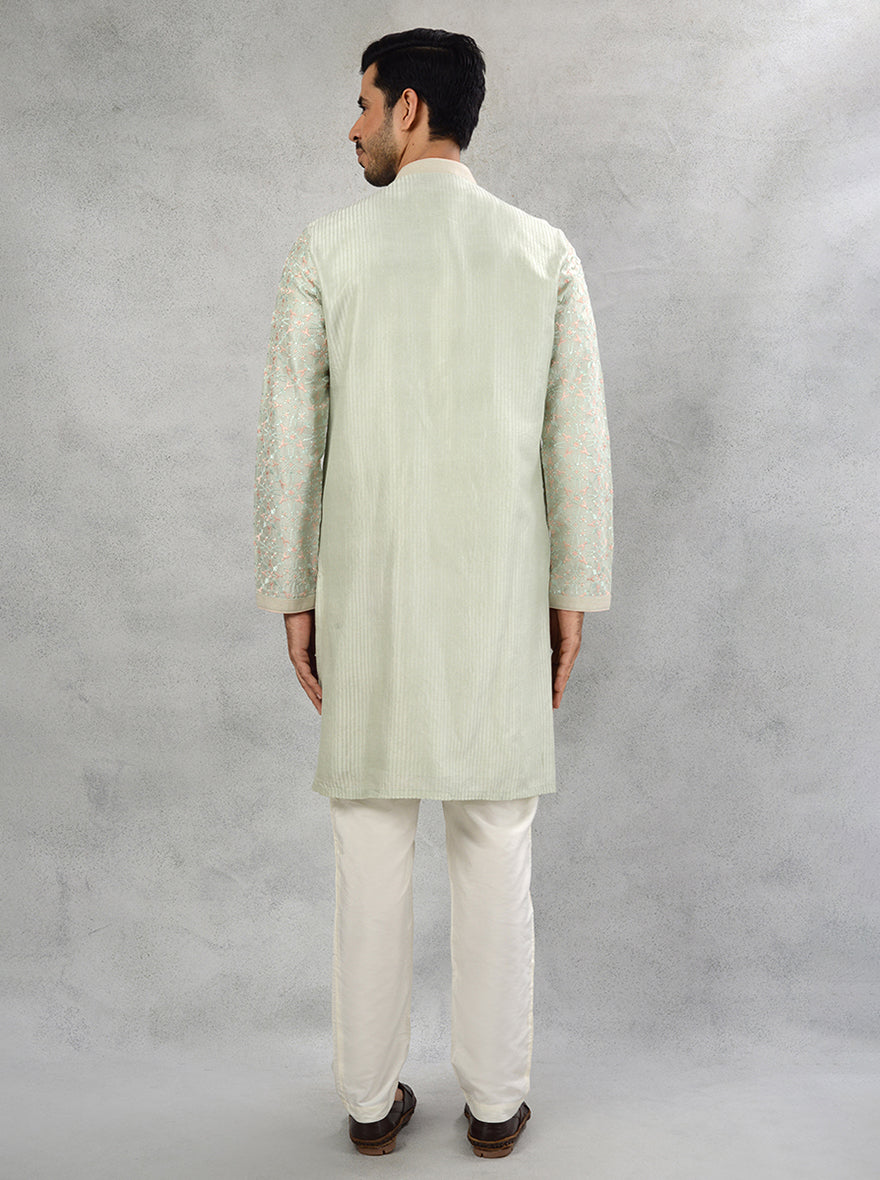 Unique embroidered silk pajama for stylish men.