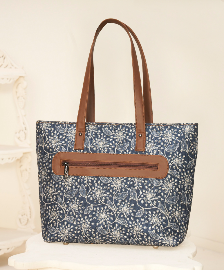 Ethnic Charm Jute Tote Bag | Handcrafted Artistry for Sustainable Fashion