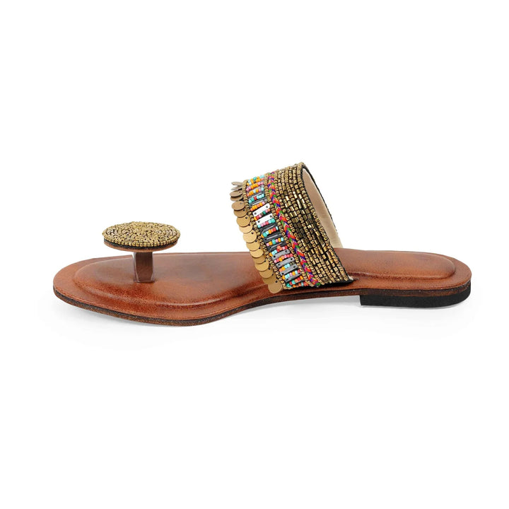 Stylish Coin Work Kolhapuris | Elegant Leather Sandals for Any Occasion