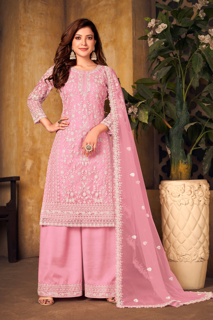 Light pink salwar kameez set for USA, women’s ethnic attire