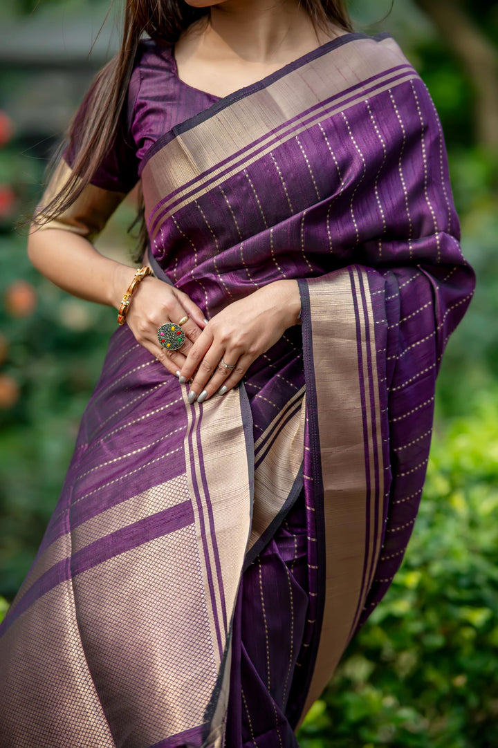 Gorgeous sea-blue Banarasi saree with beautiful zari work, perfect for adding elegance to any event.