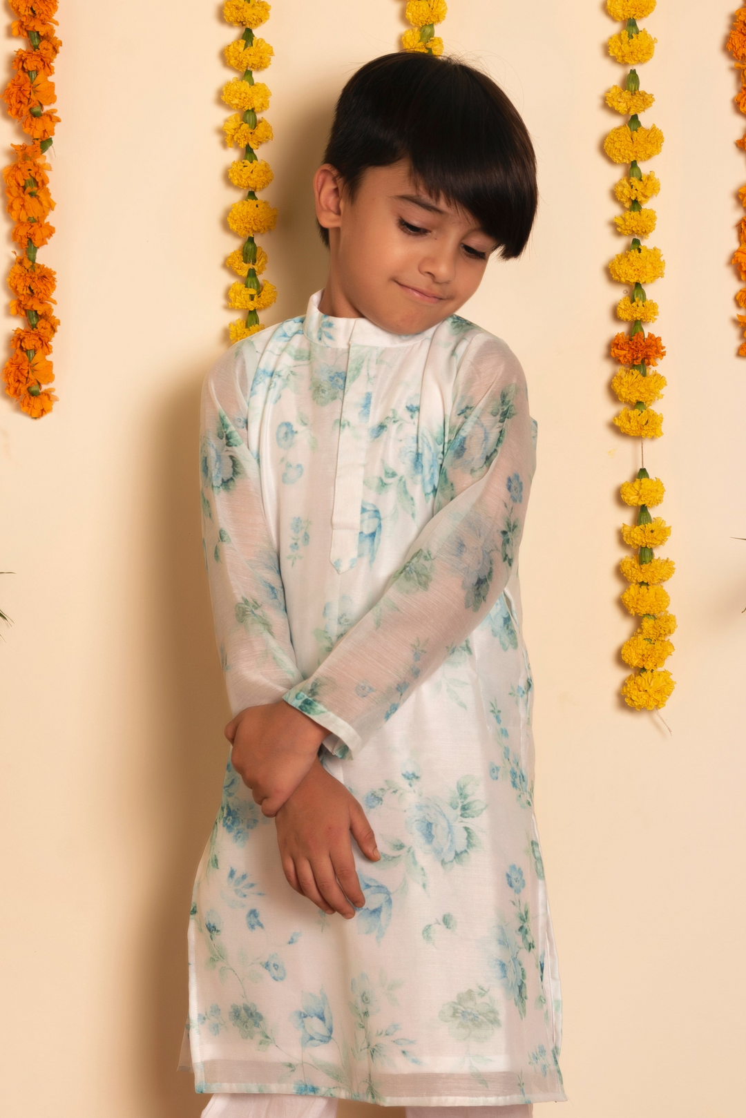 Bachpan Pure Elegance in White | Falak Chandheri Kurta Pant Set