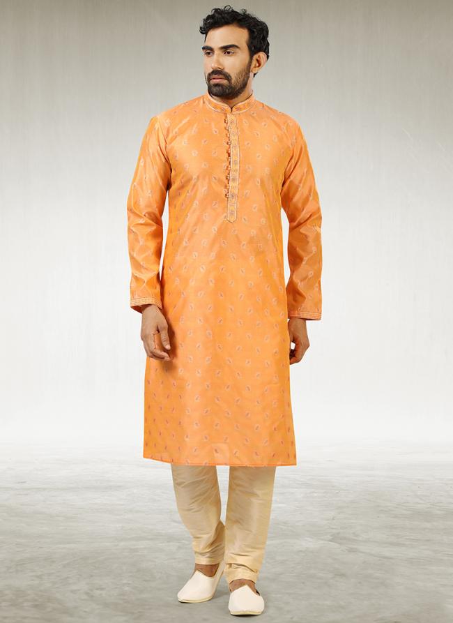 Cultural Fusion jaqurd silk brocade Premium Kurta Pajama | Inspired by Timeless Traditions & Modern Fashion Trends