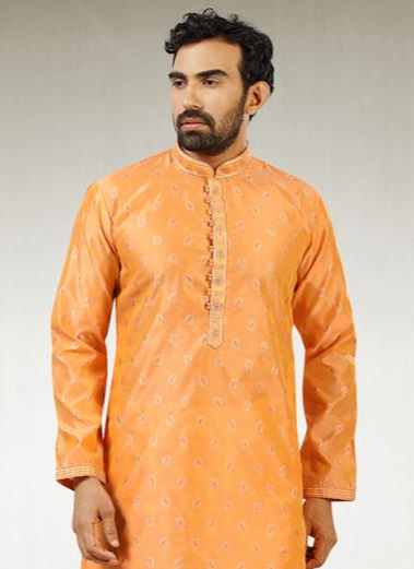 Cultural Fusion jaqurd silk brocade Premium Kurta Pajama | Inspired by Timeless Traditions & Modern Fashion Trends