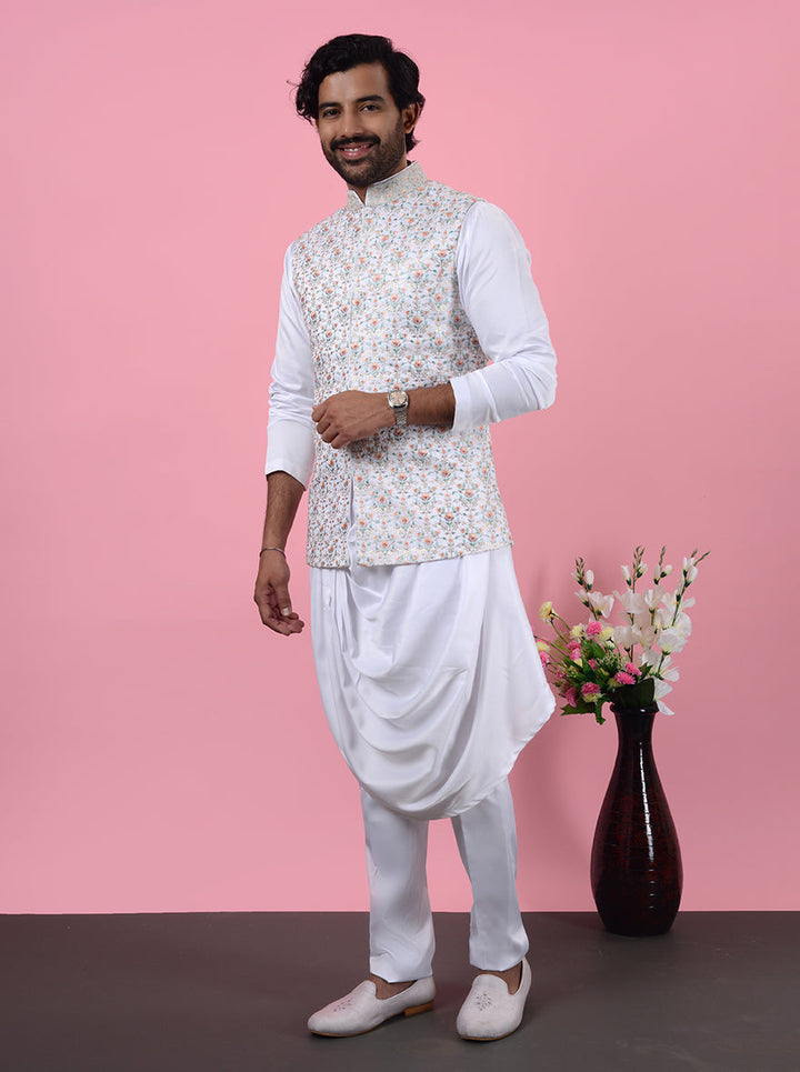 Perfect for gatherings, this White Kurta Set adds elegance to your look.