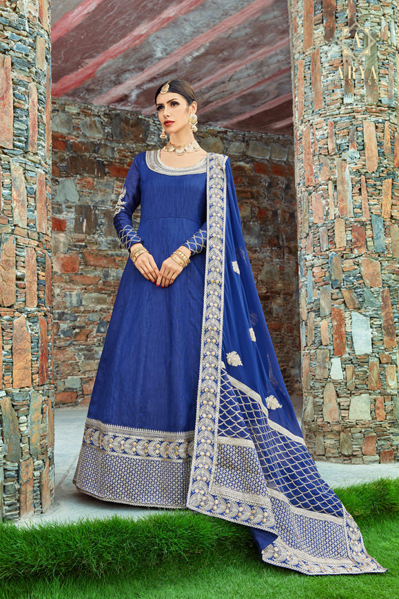 Navy Blue Lehenga Choli | Bridal Lehenga for Wedding, Party Wear